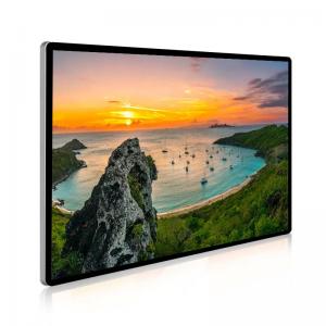 China Touch HD LCD Screen Wall Mounted Ultra Thin 65 Inch For Advertisement on sale
