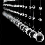 Factory wholesale Round Crystal Bead Wire Chain Chandeliers accessories For