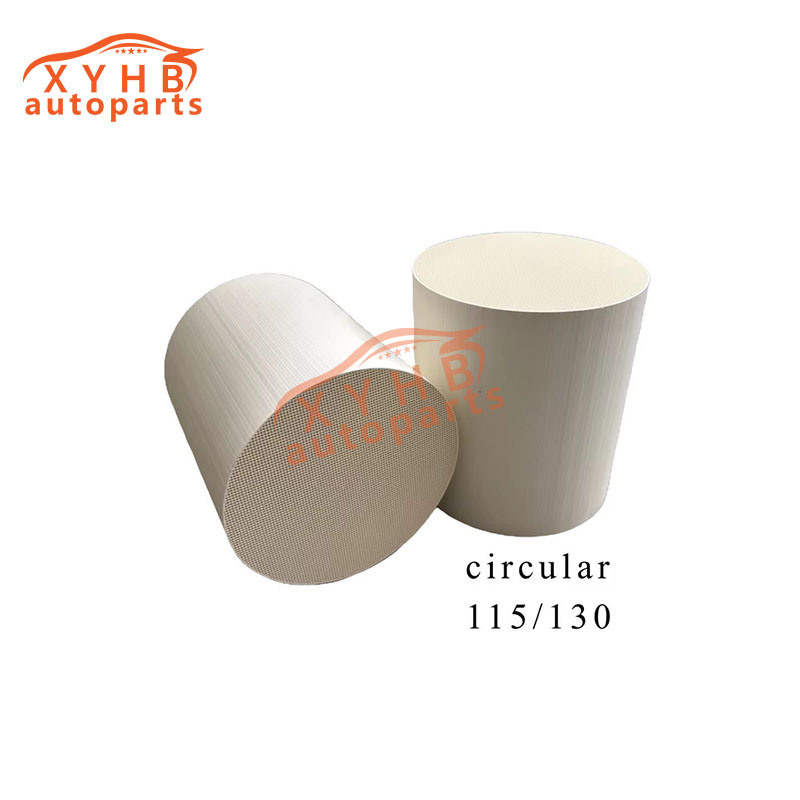 Ceramic Carrier Round High-Quality Three-Way Catalytic Filter Element Euro 1-5 Model: 115*130