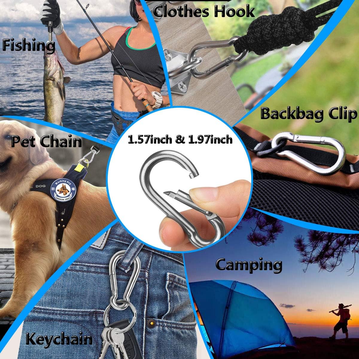 Polished Finish Quick Link Carabiner