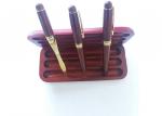 Rosewood box with 1 ball pen 1 fountain pen 1 letter opener for gift or