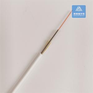 Wholesale Simplex SM Spiral Armored Fiber Patch Cable 3.0mm White LSZH Rodent Resistant FTTH from china suppliers