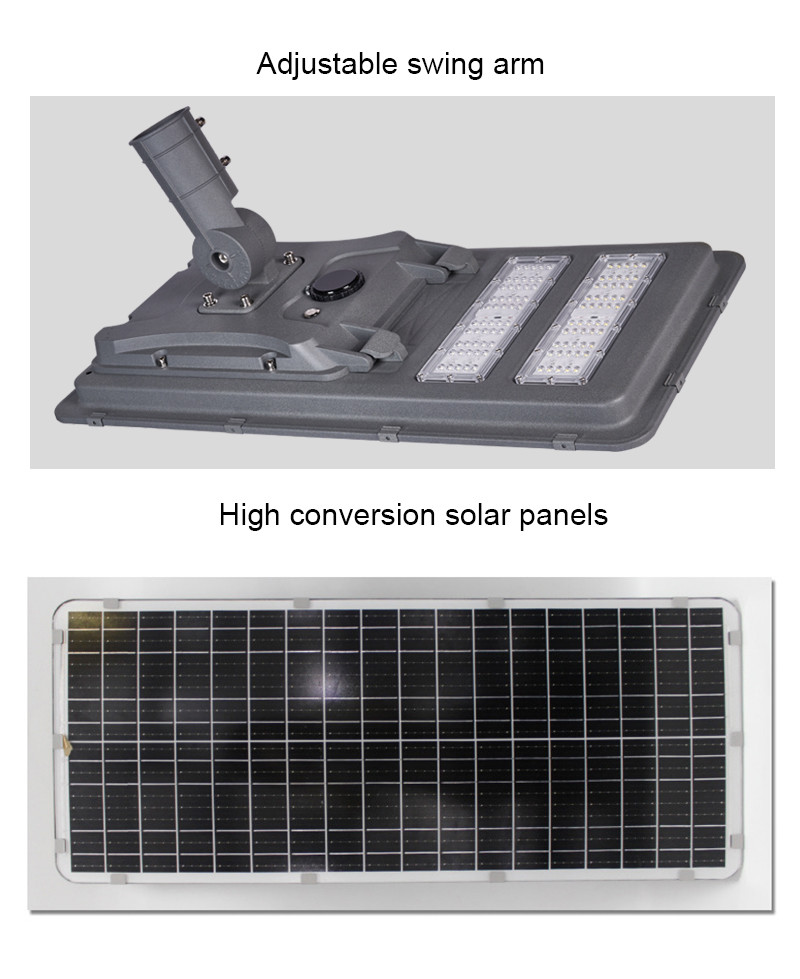 All in One Integrated Solar LED Street Light with Auto Dimming in Smart Cities