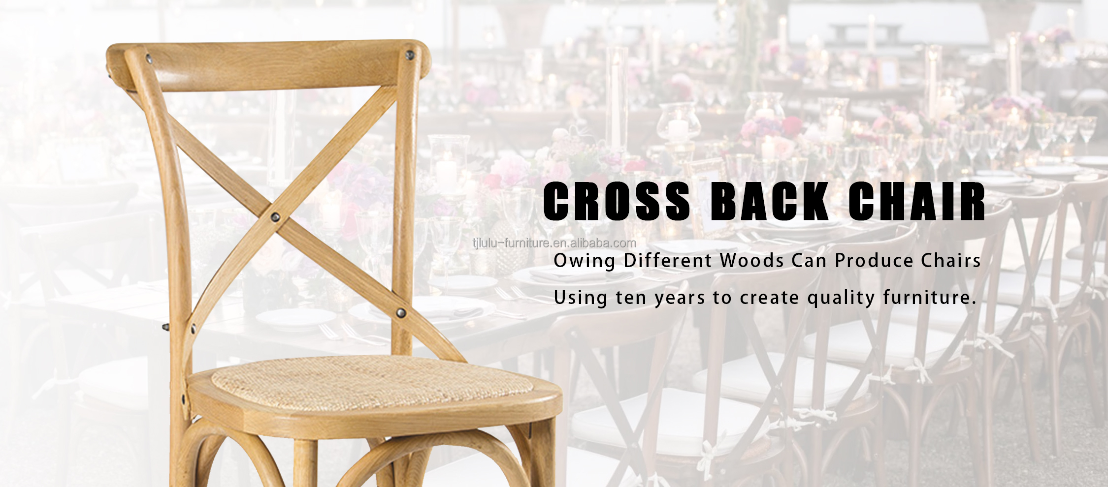 Commercial Furniture Solid Wood Banquet Chair for Wedding Restaurant Home Office