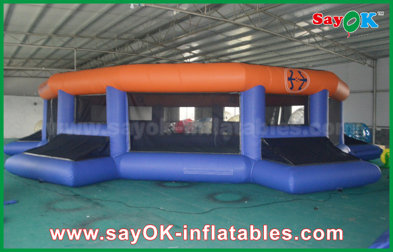 Inflatable Baseball Game 12m Giant Outdoor / Indoor Inflatable Football Field Customized