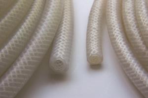 Wholesale Extruded Braid Reinforced Silicone Rubber Tubing , High Pressure Silicone Braided Hose For Food Machine from china suppliers