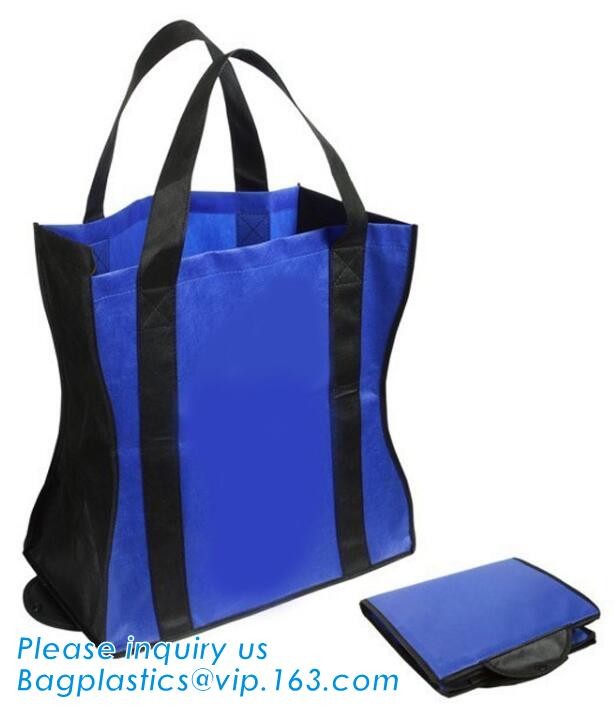 Custom promotional wine shopping tote fabric polypropylene laminated pp non woven bag, Custom Shopping Waterproof Gold L