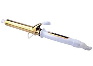 Wholesale New Golden Hair Curling Iron Aluminum Coating Magic Hair Iron Fast Heating Type from china suppliers