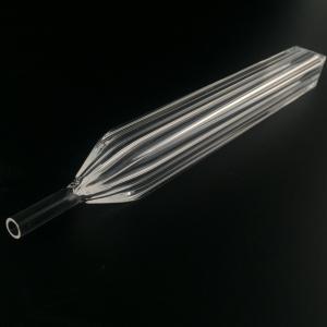Wholesale Custom Made Heat Resistance Outer Square Inner Circular Tapered Long Mouth Quartz Tube from china suppliers
