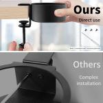 Anti-Spill Desk Cup Holder Durable Metal for Water Bottles and Pencil Pen