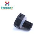 Black / Grey Nylon Air Vent Plug , Hydraulic Breather Vent Valve Big Air Flow