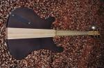Custom bass guitar Carved flower body Neck through body 4 string electric bass