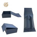 Skincare Wine Black Bottle Packaging Boxes Magnetic Box Packaging With Soft Foam