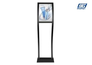 Wholesale Black Painted Profile Poster Display Stands Curving Double Poles Poster Holder from china suppliers