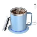 220 Volts Self Heating Warming Coffee Mugs Capacity 14 Ounces
