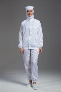 Wholesale Anti static ESD blue color Resuable Autoclave hooded jacket workwear for the class 100 cleanroom from china suppliers