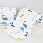 Ultra Soft Muslin Stroller Blanket Breathable Skin Friendly Eco Printing