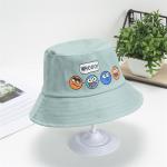 Cartoon Cute Boy Girl Cotton Bucket Hats Wide Brim Sun Protection Beach Hats