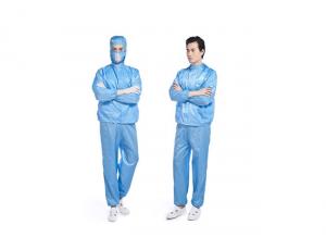 Wholesale Work 130g 100D Cleanroom Smock Jumpsuit Workwear Coverall Antistatic Lab Coat from china suppliers