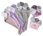 Superfine Fiber Cute Bow Dry Hair Cap for All Ages Fast Absorbent Ladies Hair