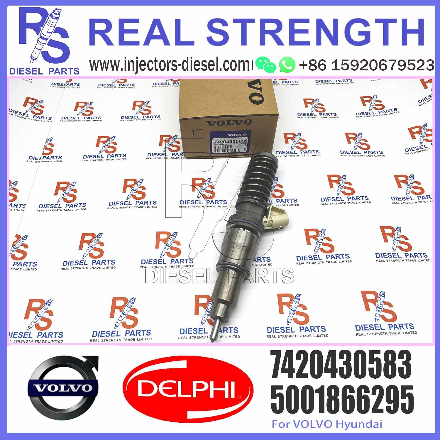 common rail injector 20430583 BEBE4C00101 VOE20430583 for Renault DX12 V-O-L-V D12C D12D FH/NH/FM12 fuel injector 74204305