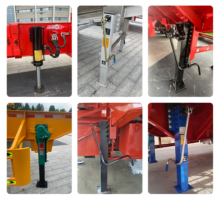 80ton Max Payload Trailer Parts Standard Size 19'' Landing Leg 28ton Jost Landing Gear 50ton Landing Gears Container Trailer
