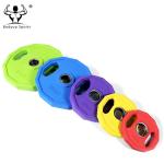 0.5kg-25kg Rubber Coated Fitness Weight Plates With High Density Customized Logo