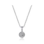 Colorful Ball 925 Silver CZ Pendant AAA Grade Rhodium Plating