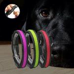 Customized LED Dog Collar Waterproof Luminous Colour Blue USB Rechargeable