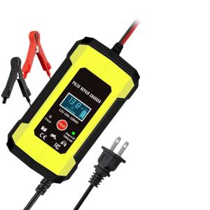 Wholesale FCP 12V 6A Rechargeable Smart Fast Car Auto Lead-Acid Battery Charger with LCD Display from china suppliers