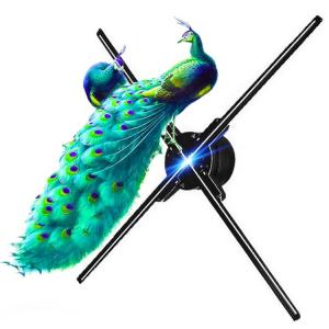 Wholesale Naked Eyes 3D Holographic Display Four Blades For Indoor Wifi App Control from china suppliers