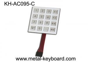 China Access Control System Stainless Steel Keypad 4x4 Matrix , vandal proof keypad on sale