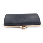 Rectangle shape high quality gold color plastic box metal purse frame