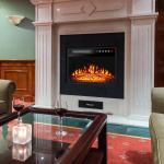 18 Inch Electric Fireplace Wall Mounted with Adjustable Thermostat and Remote