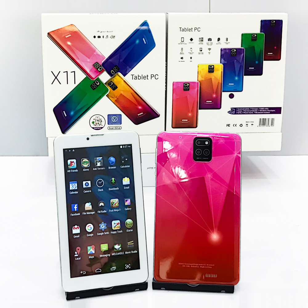 7inch tablet cpu MT6582 1024*600 IPS 518mB EMMC 8GB support bluetooth 2.1 android 4.4 touch screen pad