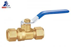 Wholesale Threaded Connection Copper Ball Valve 1/2 Inch To 3/4  Inch  Steel Handle Brass Ball Valves from china suppliers