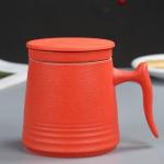 900cc Ceramic Tea Pot Set with Coffee Cups and Saucers Simple White Porcelain