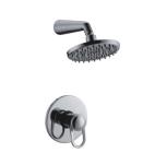 Wall Mounted brass Bath Shower Faucet with Chrome Finishing