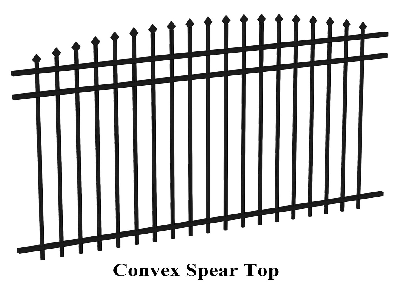 garrison Fence Steel Tubular 2100mm x 2400mm spear 25mm x 25mm