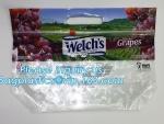 packing bag slider storage bags with white block, Perforated Standup Bags for