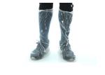 Transparent Slip Resistant Disposable Plastic Boot Covers With Elastic Cuff