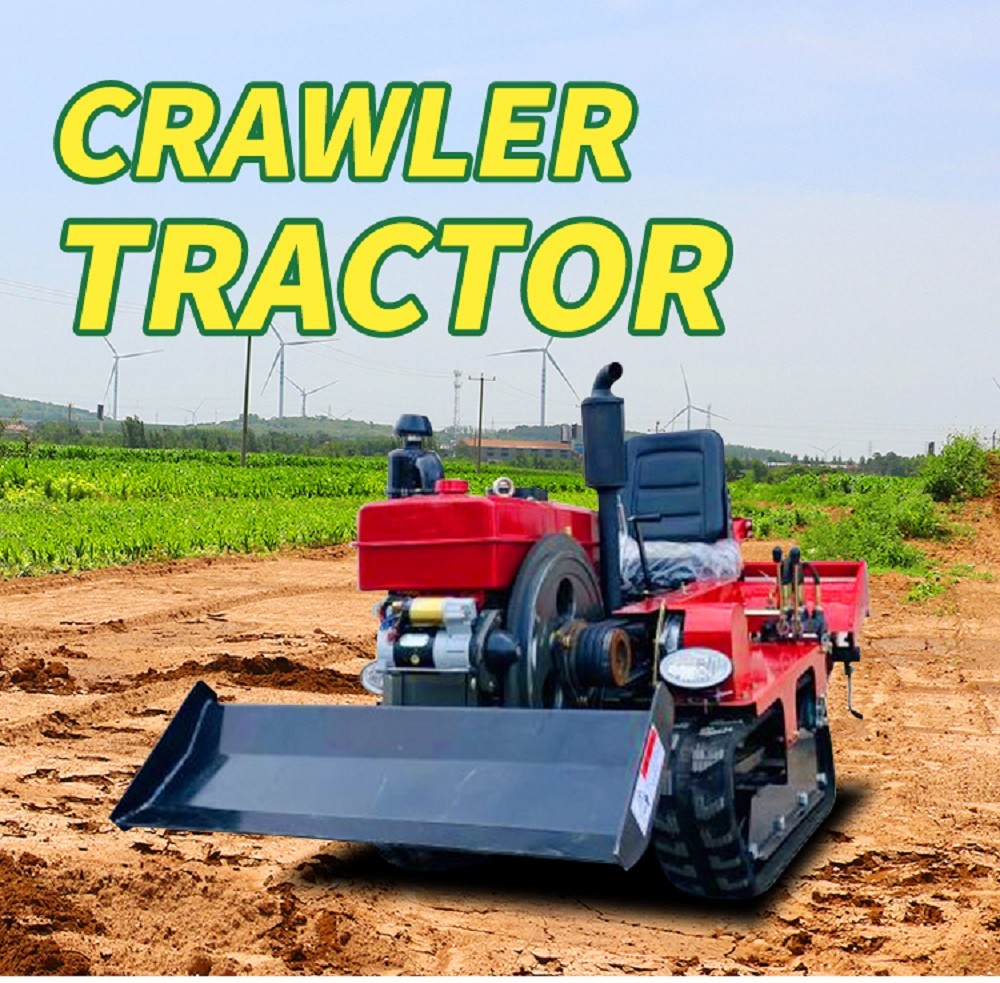Agriculture Machinery Equipment 35HP Diesel Farm Walking Tractor With Rotary Tillage Machine