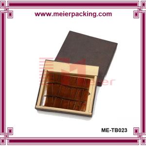China wholesale cheap custom size printed rigid set-up cardboard paper box for genuine leather wallet on sale