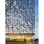 6106 Aluminum Mirrored Glass Wall Heat Insulation Waterproof Recyclable