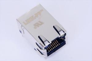 Wholesale PoE Single Port Magnetic RJ45 Jack , 1000BaseT Y/G Tab Up RJ45 Magjack 0826-1D1T-57-F from china suppliers