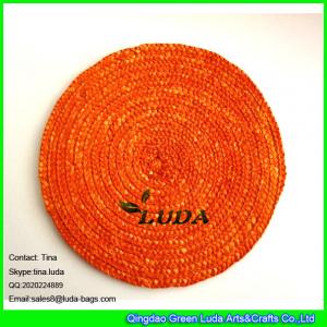 Wholesale LUDA bamboo placemats wholesale natural wheat straw cup and table mats from china suppliers