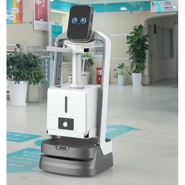 Washroom Automatic Movement Disinfection Spray Robot Connet With 4G WIFI
