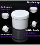 Round Shape Travel PP Cosmetic Jar Odorless 500ml empty ointment Cream Jar