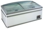 630L Four Sliding Glass Door Island Freezer , Commercial Deep Freezer For