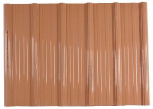 Wholesale Corrugated Shape Waterproof Plastic PVC Roof Tiles With Accessories 1130mm Width from china suppliers